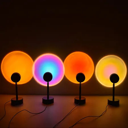 Rainbow Sunset Projection Lamp