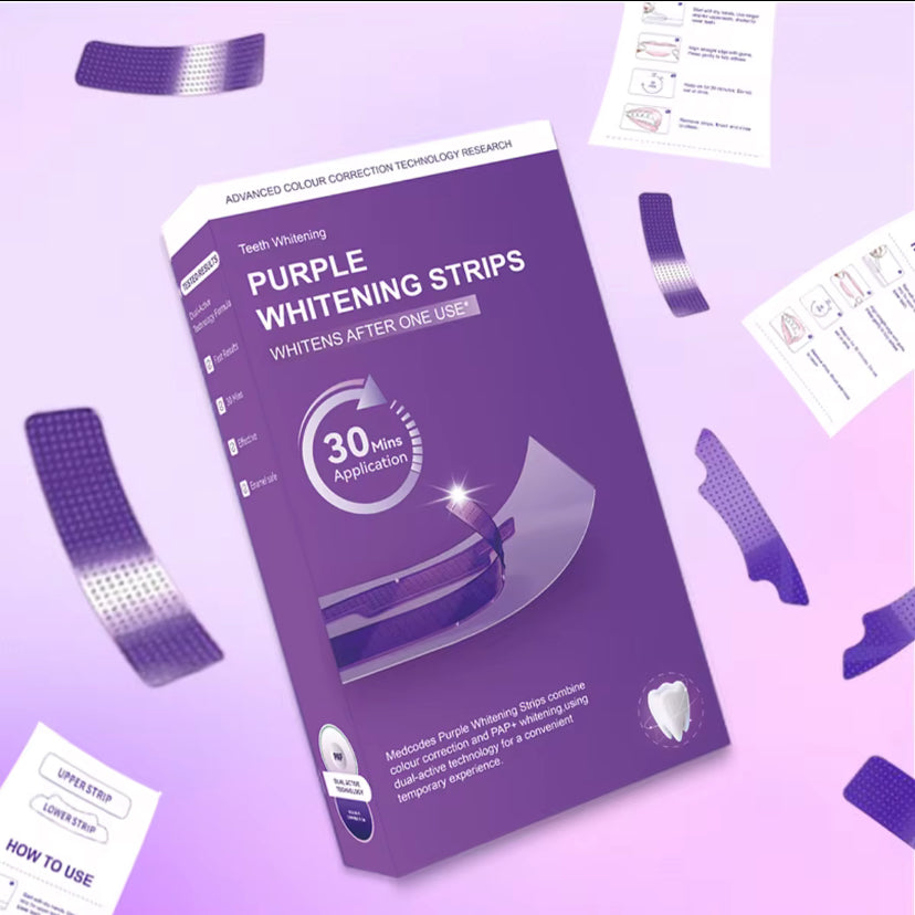 Purple Whitening Strips - 2 Pack Bundle