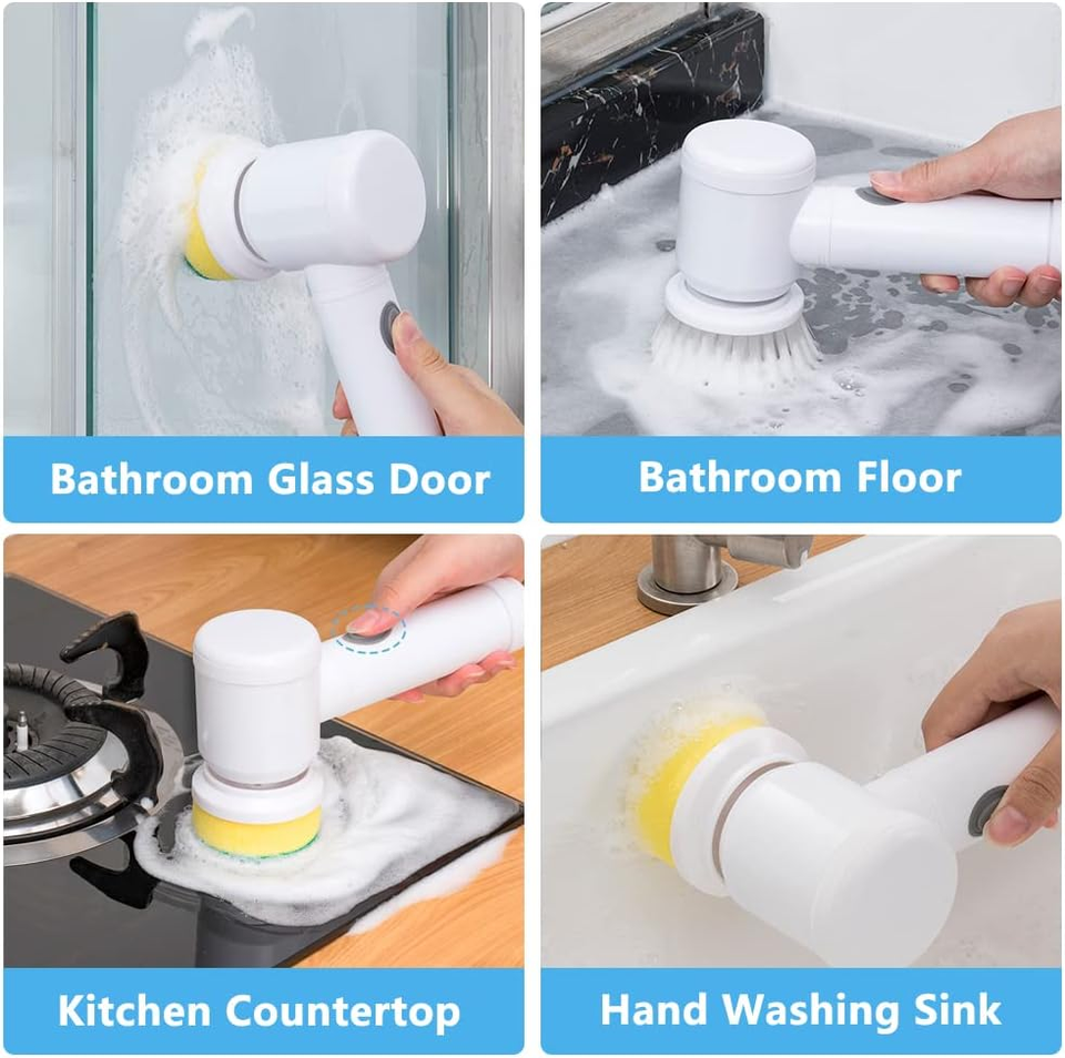 3 in 1 Wireless Electric Spin Scrubber